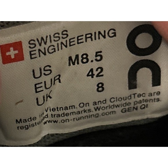 On Cloud 6 Running Shoes Olive Moss Men's Waterproof 8.5 - Picture 9 of 9